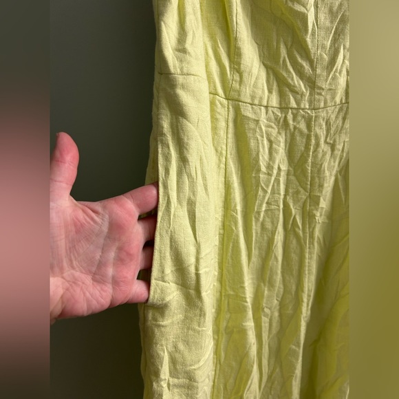 Old navy sunny fit and flare linen blend midi dress - Picture 8 of 10